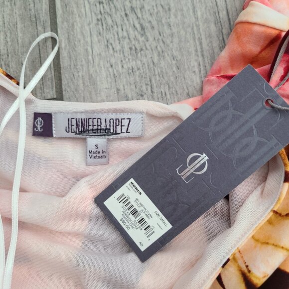 Jennifer Lopez Collection Women's Vibrant Long Sleeve Bodycon Dress Size S NWT - Picture 12 of 16